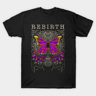 Rebirth Reborn Evolution Vintage Butterfly Insect  Lover T-Shirt T-Shirt